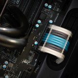 Order 8272 - Graphite | Turquoise | White sleeving with Semi-Clear Wire Wraps