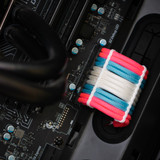 Order 8233 - Neon Pink | Turquoise | White sleeving with White Wire Wraps