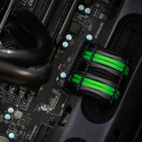 Order 8347 - Black | Graphite | Neon Green sleeving with Black Wire Wraps