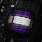 Order 10950 - Acid Purple | Black | Graphite | White sleeving with Black Wire Wraps