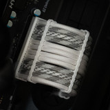 Order 11059 - Gray Scale | Polar | White sleeving with White Wire Wraps