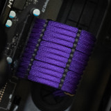 Order 11079 - Acid Purple sleeving with Black Wire Wraps