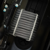 Order 11083 - Black with Silver Stripes sleeving with Light Gray Wire Wraps