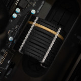 Order 11168 - Black | Gold sleeving with Semi-Clear Wire Wraps