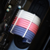 Order 11236 - Lavender | Rose Pink | White sleeving with White Wire Wraps