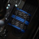 Order 11238 - Black | Royal Blue | Touch of Gray sleeving with Black Wire Wraps