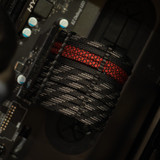 Order 11250 - Black | Red Scale | Touch of Gray sleeving with Black Wire Wraps