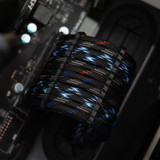 Order 11472 - Lightning | Thin Blue Line | Thin Red Line | Touch of Gray sleeving with Black Wire Wraps