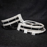 Order 11556 - Black | White sleeving with Semi-Clear Wire Wraps