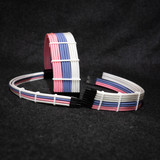 Order 15557.2 - Lavender | Rose Pink | White sleeving with White Wire Wraps Order 15557.2 - Lavender | Rose Pink | White sleeving with White Wire Wraps