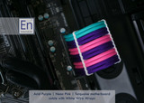 Acid Purple | Neon Pink | Turquoise color combo with White Wire Wraps