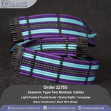 Order 12755: Four-Color Seasonic Set — Light Purple, Purple Scale, Starry Night, Turquoise