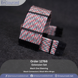 Order 12766: Custom Mach One Sleeved PC Cable Extension Set