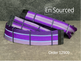 Custom Corsair Type Four Modular Cables in Acid Purple and Lavender