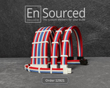 Red, White & Blue Custom PC Extension Cables