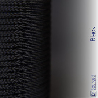 Black paracord sleeving