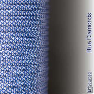 Blue Diamonds paracord sleeving