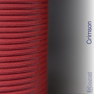 Crimson paracord sleeving