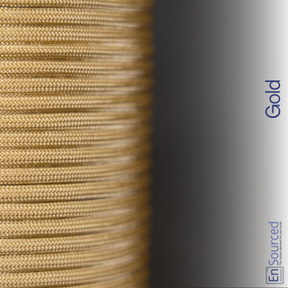 Gold paracord sleeving