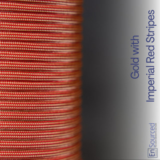 Gold with Imperial Red Stripes paracord sleeving