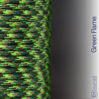 Green Flame paracord sleeving