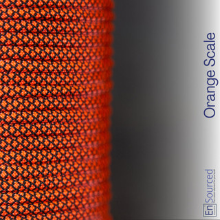 Orange Scale paracord sleeving