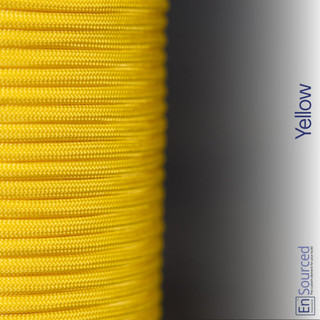 Yellow paracord sleeving