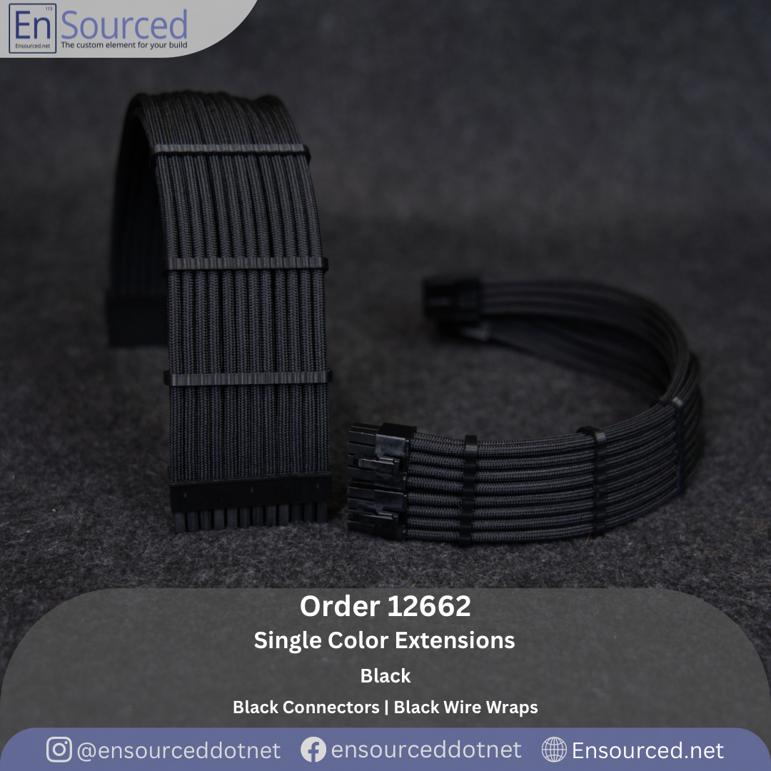 12662 Order 12662 – Sleek, Stealthy Single-Color Cable Extensions - Ensourced ...