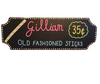 Old Fashioned Gilliam Stick Candy & Burnt Wood Display - 960 Ct Gilliam Sticks Included