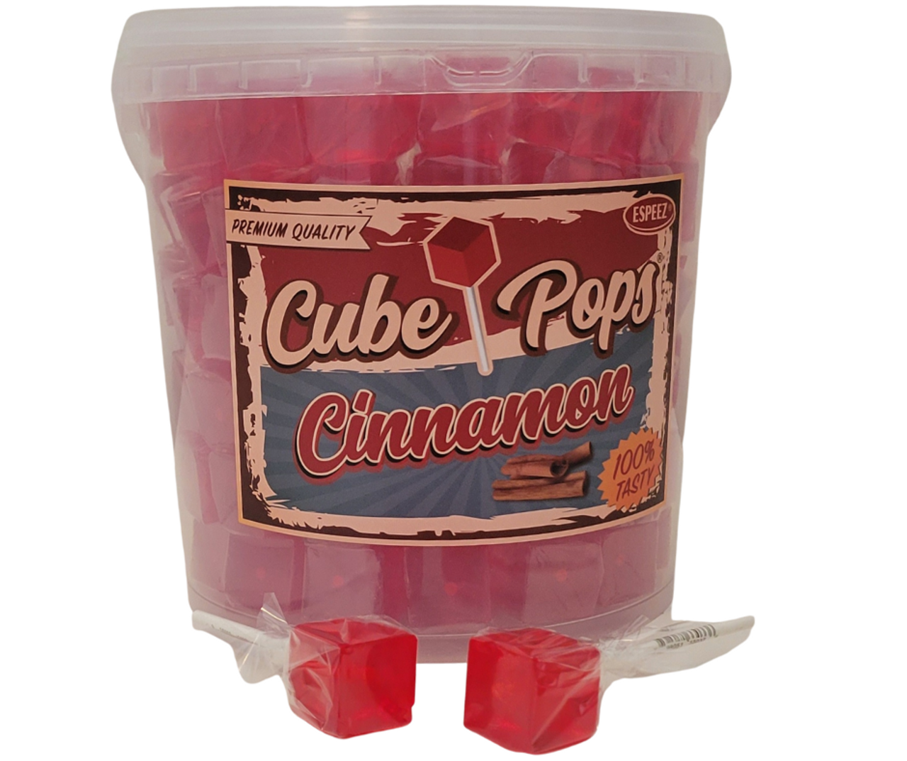 Cinnamon Cube Pops - 100 Ct Tub