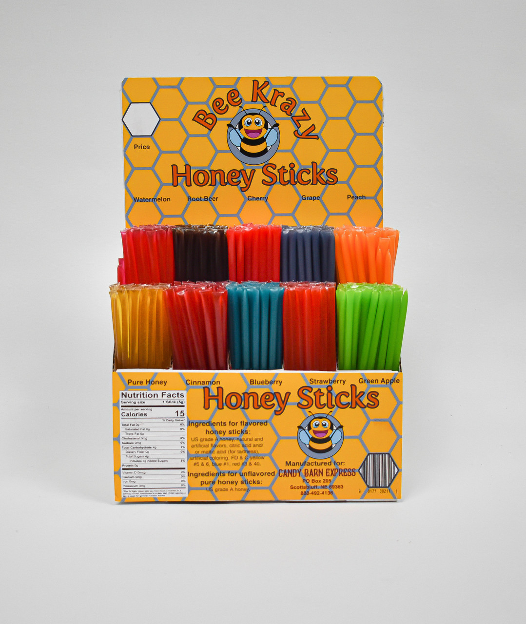 Bee Krazy Honey Sticks One - Candy Barn Express