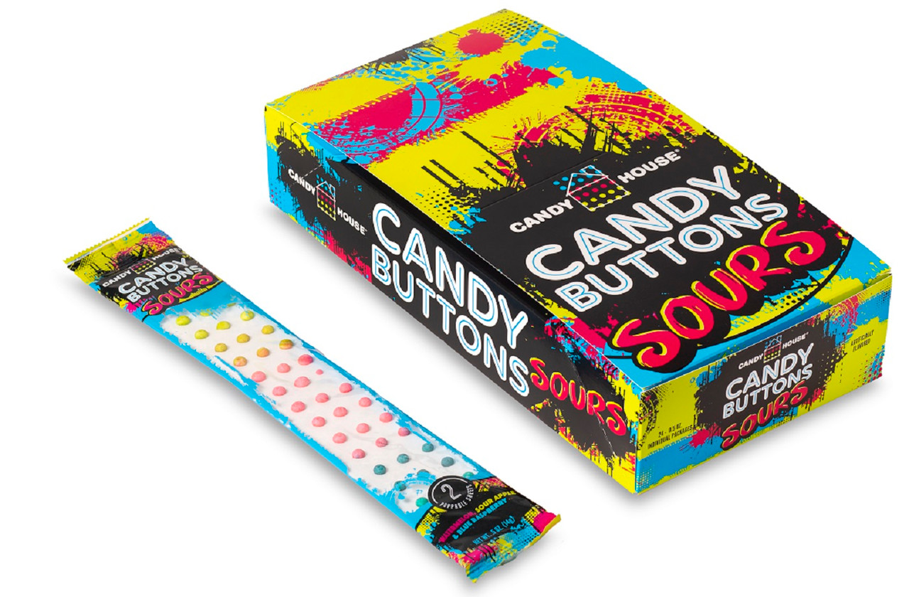 Candy House Candy Buttons Sours - 24 Ct. Box