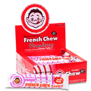 French Chew Strawberry - 24 Ct. - Chewy Taffy