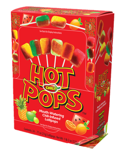 Hop Pops Chili Infused Lollipops - 24 Ct. Box - 6 Flavors