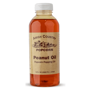 Amish Country Peanut Popcorn Popping Oil - 16 Oz Bottle - 12 Count Box