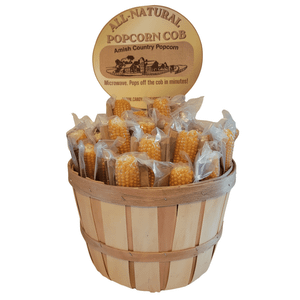 Popcorn on the Cob - Microwave Popcorn - 48 Count Yellow W/Basket