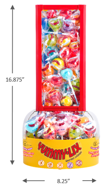 Yummy Lix Lollipop Gravity Feed Retail Display
