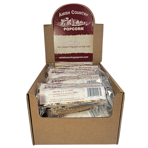 Microwave Popcorn On The Cob - White - 12 Ct. Case