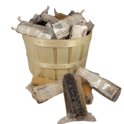 Microwave Popcorn On The Cob - 48 Count Bushel - 4 Varieties - Red, Yellow, Purple, White - 12 of Each Variety