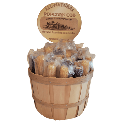 Popcorn on the Cob - Microwave Popcorn - 48 Count Bushel - 4 Varieties - Red, Yellow, Purple, White - 12 of Each Variety