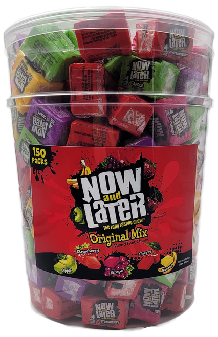 Now and Later Mixed Fruit Chews - 150 Ct. Tub