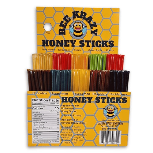 Bee Krazy Honey Sticks Variety Pack Option #3 - 500 Count