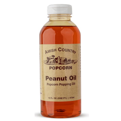 Amish Country Peanut Popcorn Popping Oil - 16 Oz Bottle - 12 Count Box