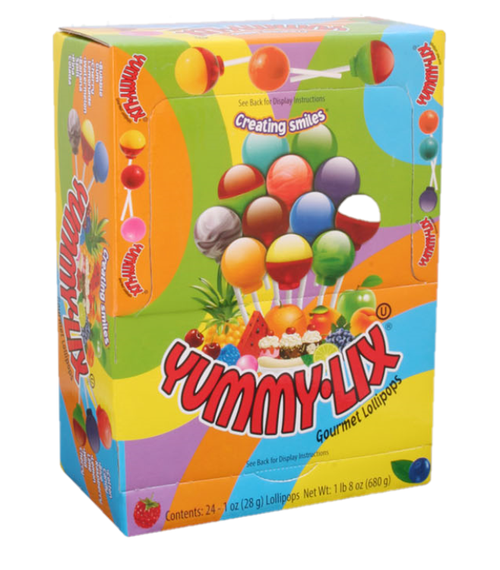 Yummy Lix Gourmet Lollipop - 24 Ct. Box