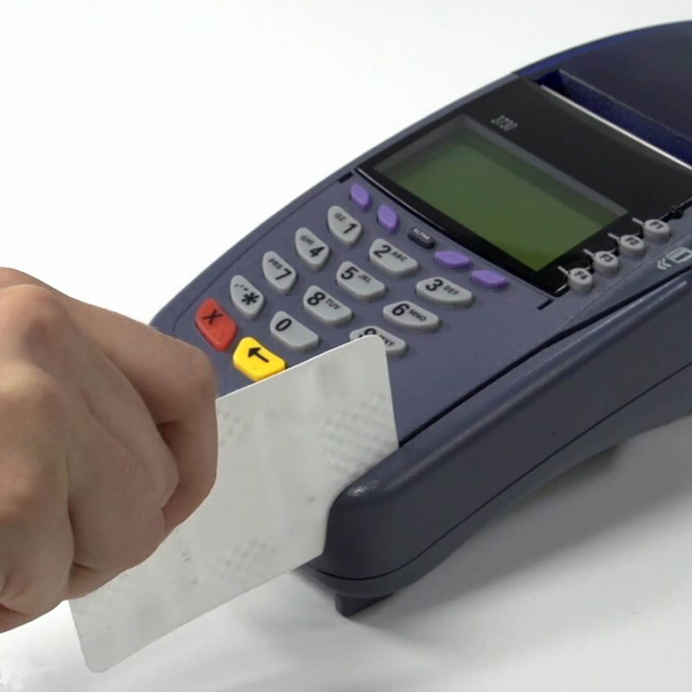 Magnetic Stripe Cleaner Verifone Card Reader Cleaning Card - Waffle ...