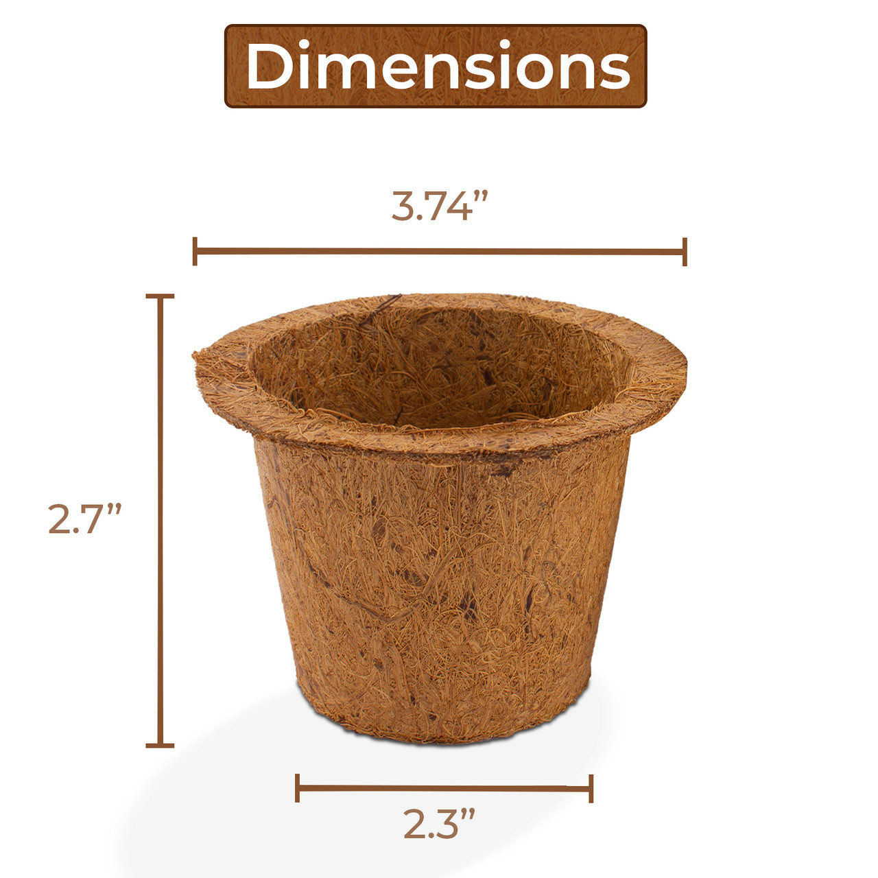 Large Coco Pot Premium Quality Eco-Friendly Coco Pots Made from High Grade Coconut ...