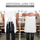 UBICON Aprons, Durable, 100% Cotton, with Large Pockets, Long Tiebacks For Home, Kitchen, Garden, Restaurant