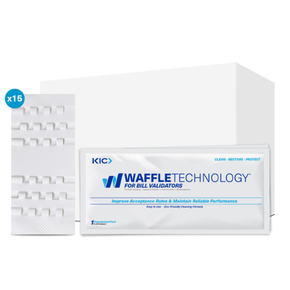 KICTeam KW3-BWB15M Waffletechnology Bill Acceptor Cleaning Card with Miracle Magic