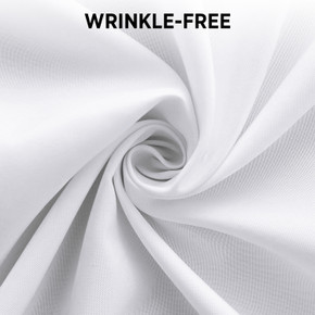Premium Cotton Blend Round Tablecloth - Durable, Wrinkle-Resistant, Shape-Retaining - Versatile & Elegant for Any Occasion