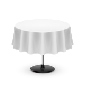 Premium Cotton Blend Round Tablecloth - Durable, Wrinkle-Resistant, Shape-Retaining - Versatile & Elegant for Any Occasion